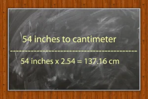 54 inch to cm